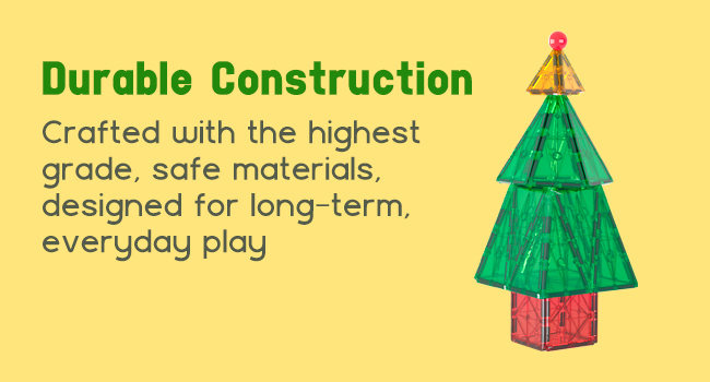 Magnetic Tiles Toy with 2 Cars