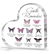 Gentle Reminders Decor, Positive Affirmations Desktop Art Decorations for Home Therapy Office Sch...