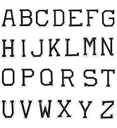 U-Sky Iron on Letter Patches 26pcs Classical Design A to Z Alphabet Letter Iron-on Patch Sew-on A...
