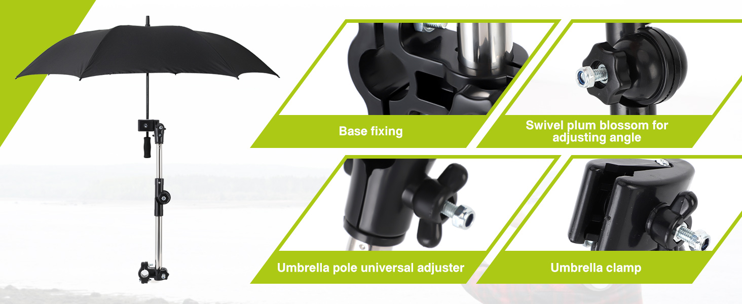 Wheelchair Umbrella Mount Holder
