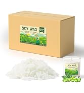 NORVENCE Soy Wax for Candle Making, Natural Soy Wax Flakes 20lb, Premium Candle Wax for DIY Candl...