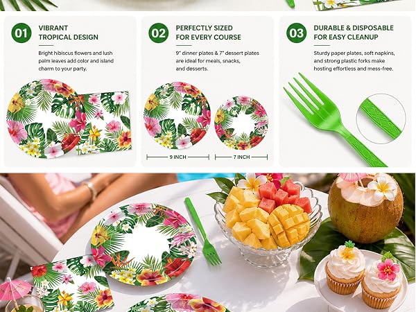 Tropical Luau Tableware