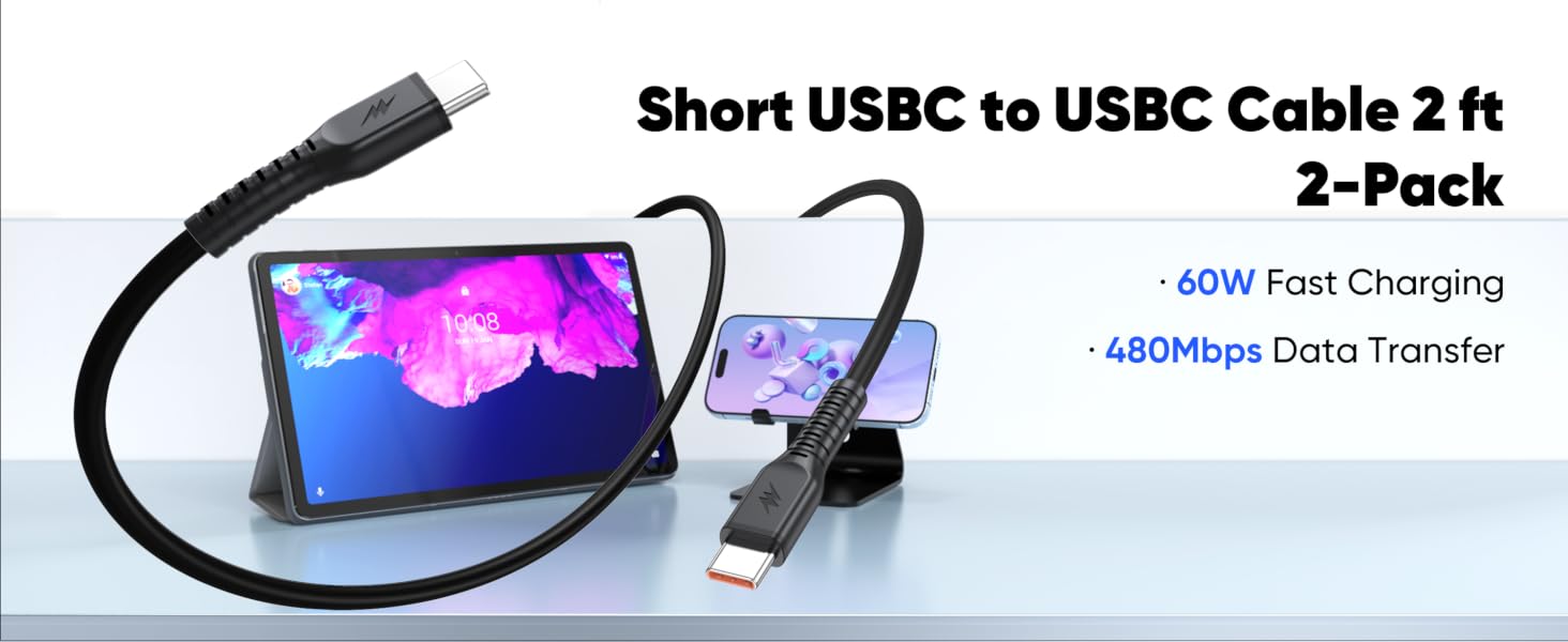 2ft usb c cable