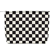 PAZIMIIK Makeup Bags for Purse Zipper Cosmetic Pouch Large Travel Canvas Make Up Organizer Tool P...