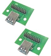 IYUANEPRO USB 3.0 Type A Female Connector PCB Breakout Board, 2-Pack, Test Module; PCB Adapter, f...