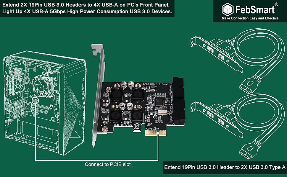 pcie usb card pcie usb 3.0 card pcie 19pin usb header pcie 20pin usb header
