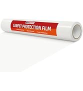 WELSTIK Clear Carpet Protector Film 24" x 200' Single Roll. Clean-Removing, Rugged Plastic Carpet...