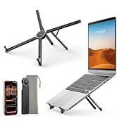 Lamicall Adjustable Laptop Stand for Desk - Ultra Lightweight Foldable Portable Laptop Riser, Alu...