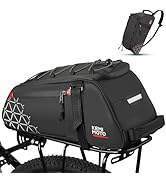 KEMIMOTO Rear Bike Rack Bag - 8L PVC Water Resistant Ebike Bags for Bicycle Rear Rack, Bicycle Tr...