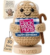 Funny Birthday Gift for Women Men - Tiny Potato Crochet with 30 Hilarious Birthday Cards | Cowork...