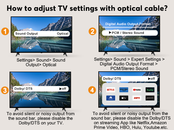 sound bar with optical input