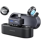 BOYA BOYALINK 3 Wireless Lavalier Mini Microphones for iPhone 15-16/Android/PC/Camera,AI Noise Ca...