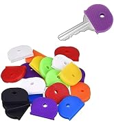 JJLFresheners 24 Pcs Rubber Keycaps Silicone Key Identifier Caps Coloured Key Covers, Half Round ...