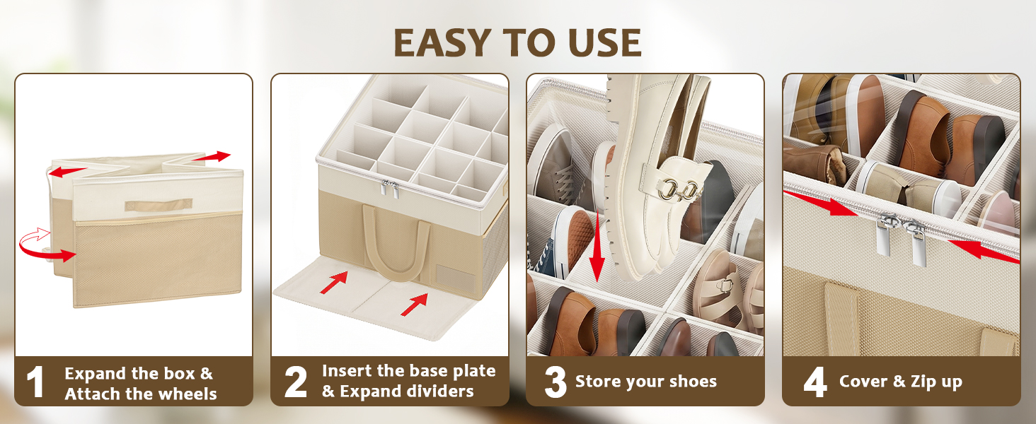 shoe storage bins