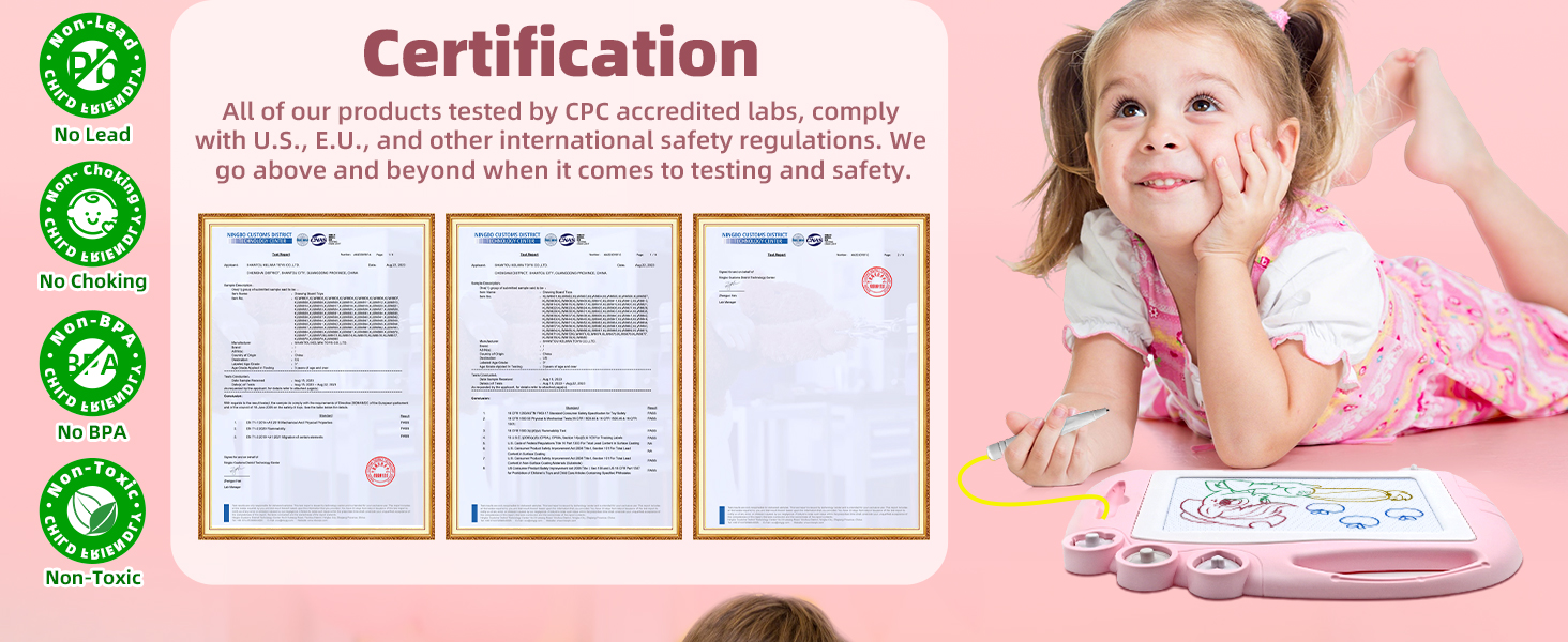 Safety Certified: Lead & BPA Free