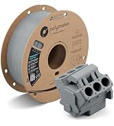 Polymaker PLA Pro Filament 1.75mm 1KG Grey, High-Impact Resistance | Tough, High Speed Up to 300m...