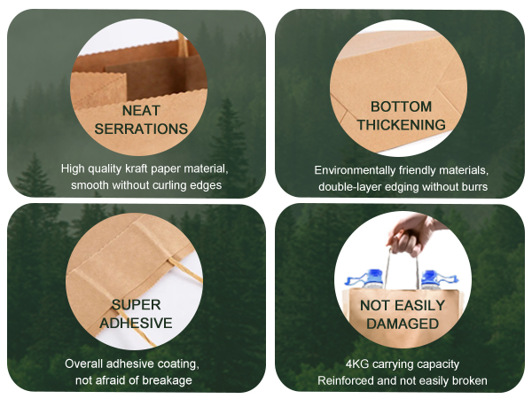 brown paper bags with handles