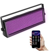 Telbum LED Strobe Light for DJ Stage Party, 432LEDs RGB Strobe Lights Sound Activated DMX512 Cont...