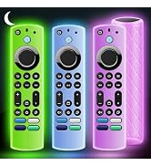 OneBom (3Pcs) Silicone Remote Case Glow in The Dark for Firetv 4K Max (2nd)/Insignia/Pioneer/Omni...