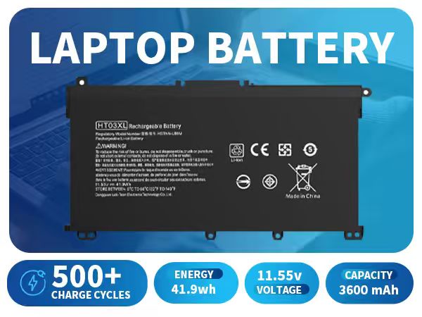 500+ CHARGE CYCLES ENERGY 41.9wh CES Mate in Chna 11.55vVOLTAGE CAPACITY 3600 mAh