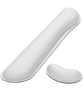 Dapesuom Enlarge Keyboard Wrist Rest, Memory Foam Wrist Cushion for Desk Mats Support, Cute Typin...