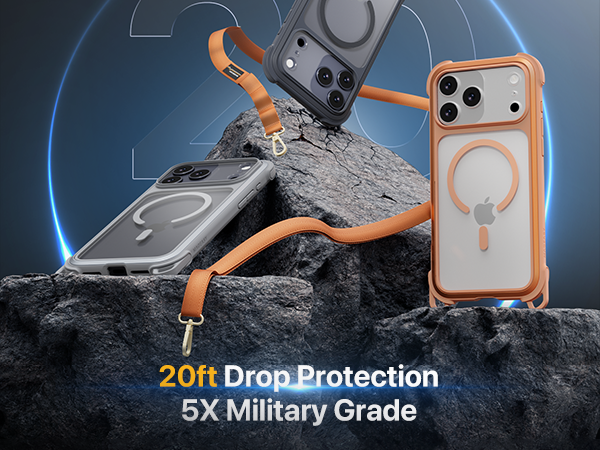 iphone 17 pro case with crossbody strap compatible with magsafe