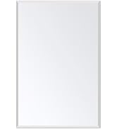 Frameless Bathroom Mirror for Wall, Rectangle Beveled Edge Mirror for Over Sink, Tempered Glass, ...