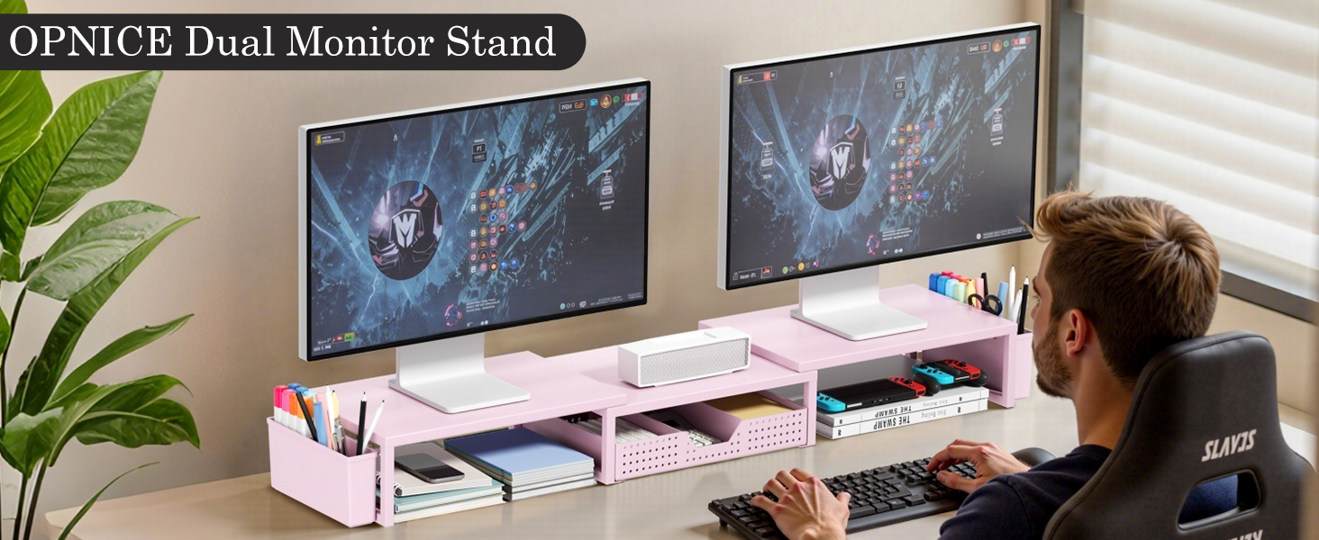 Dual Monitor Stand Riser