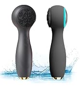Facial Cleansing Brush, Silicone Face Scrubber with Cold and Hot Compresses for Cleansing Exfolia...
