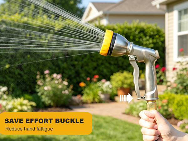 Heavy Duty Metal Garden Hose Nozzle Sprayer