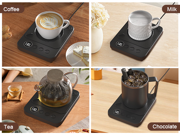 Coffee Mug Warmer for Desk, 36W Coffee Cup Warmer with Auto Shut Off/Timer for Office Home