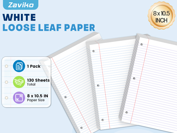 loose leaf paer college paper