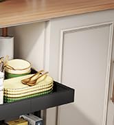Golener Pull Out Cabinet Organizer - 2 Tiers Expandable Pull-Out Drawers for Kitchen Cabinets, 2 ...