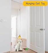 Janbenty 4-in-1 Interactive Cat Feather Toys with Retractable Fishing Pole and Enhanced Suction C...