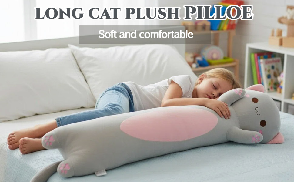 long cat pillow