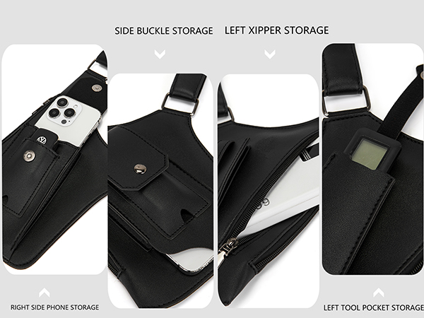 Double Shoulder Armpit Bag for Men