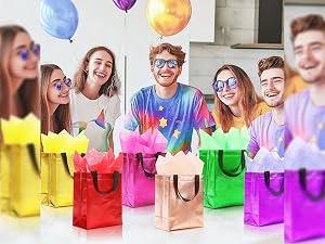 Colorful gift bags