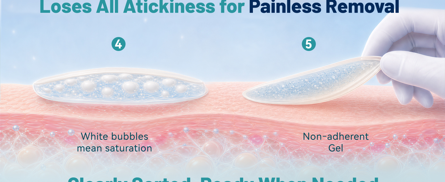 hydrocolloid gel adhesive pads