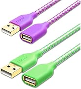 USB Extender Cord, OKRAY 2-Pack 6FT USB 2.0 Extension Cable Type A Male to A Female Data Transfer...
