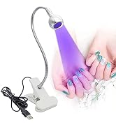 Brokimis UV Light for Nails, Mini UV Lamp for Gel Nails LED Curing Lamp with Flexible Gooseneck &...