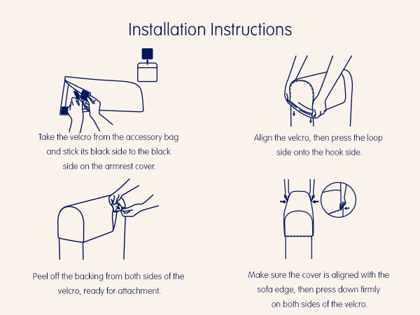 non-slip couch arm covers