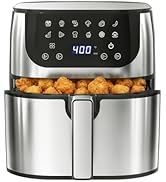 NEWBULIG 12-in-1 XL Air Fryer with Rapid Air Crispy, 8.5 Qt Large Capacity Air Fryers for Family,...