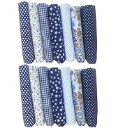 14pcs 10" x 10" (25cm x 25cm) Top Cotton Craft Fabric Bundle Squares Patchwork DIY Sewing Scrapbo...