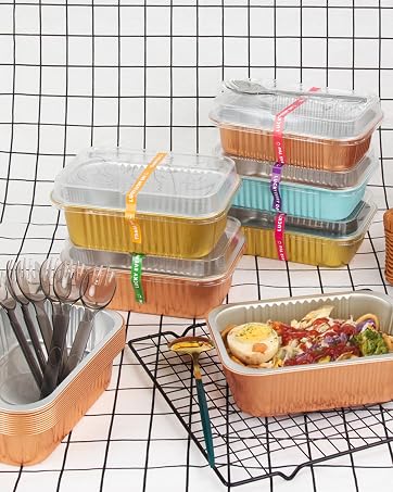 small foil pans with lids