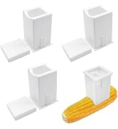 ZLY 3 PCS Butter Spreader Dispenser with Built-In Cover,Plastic Corn Butter Spreader,Butter Holde...