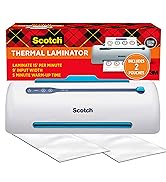 Scotch Brand PRO Thermal Laminator, Never Jam Technology Automatically Prevents Misfed Items, 2 R...