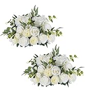 NUPTIO Flower Balls for Wedding Centerpieces - 2 Pcs 16 inch Diameter Fake Flower Ball Arrangemen...