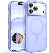 For iPhone 18 Pro iPhone 17 Pro Case Compatible with MagSafe Wavy Slim Cute Wave Drop Protection