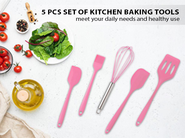 Silicone Spatula Set Spatulas Silicone Heat Resistant Rubber Spatula Silicone Spatula for Cooking