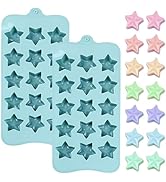 Star-Shaped Silicone Molds, 2-Pack, 15 Cavities Each, Blue